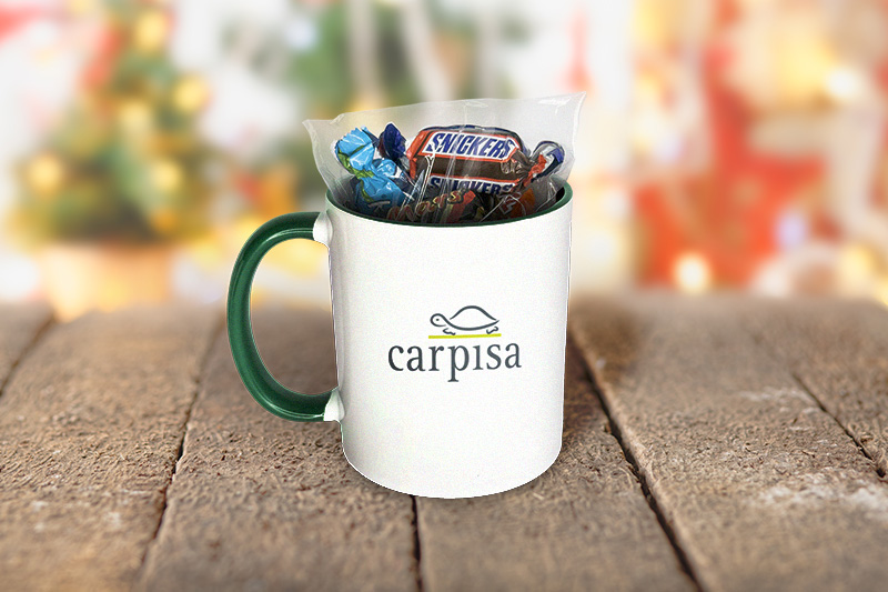 Tazza con cioccolatini carpisa